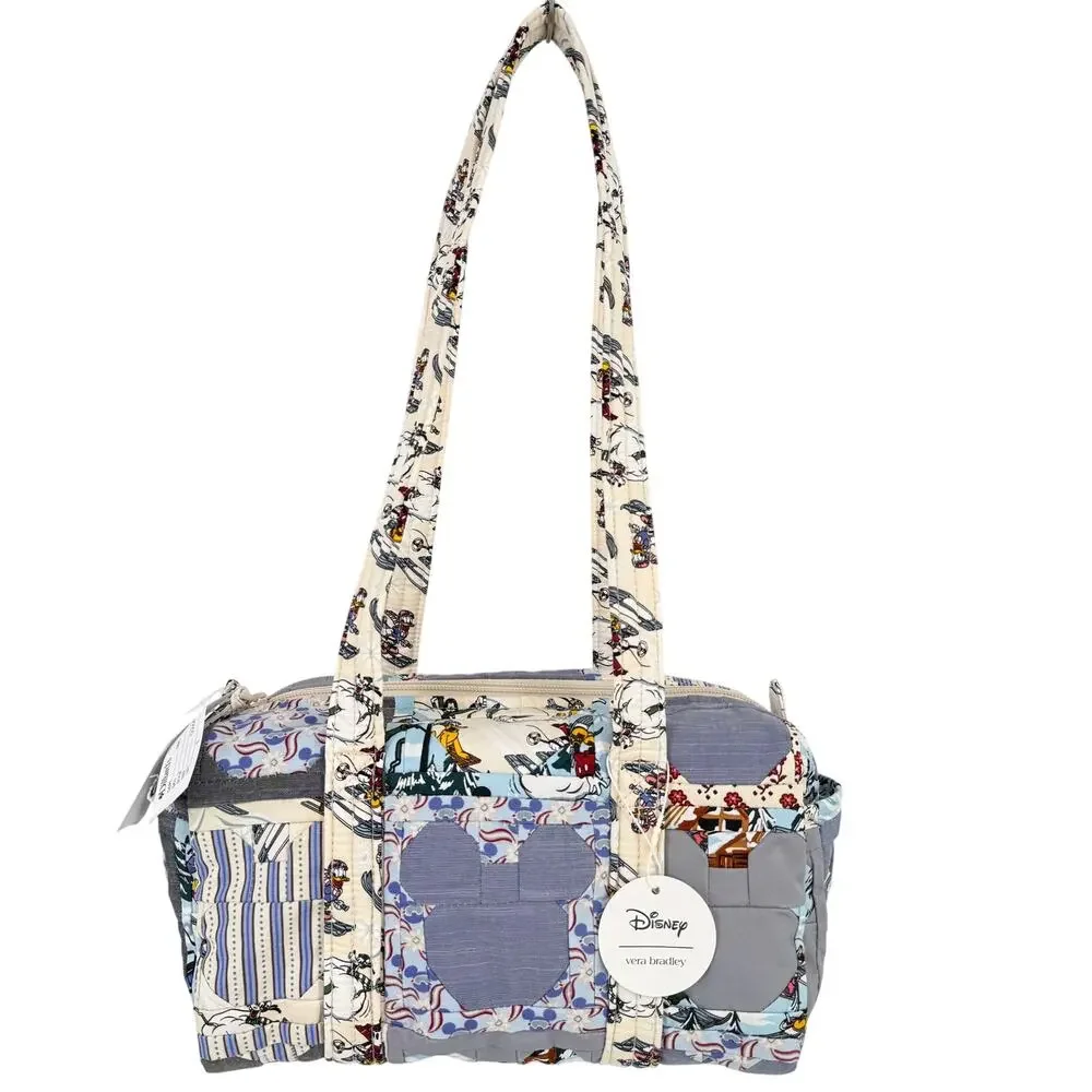 Vera Bradley Disney Original 100 Handbag Ski Weekend Mickey Patchwork Quilt